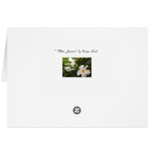 ホワイトジャスミン空白のカード (裏面横)