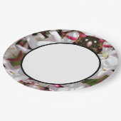 ホワイトジャスミン紙プレート ペーパープレート (アングル)