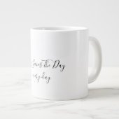 ホワイトジャンボマグカップ ジャンボコーヒーマグカップ (正面右)