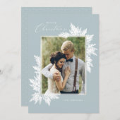 ホワイトジュニパーフラットホリデーカード シーズンカード (正面/裏面)