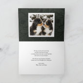 ホワイトスはっきりしたクリプトフォトオーバーレイ新年おめでとう シーズンカード (内部)