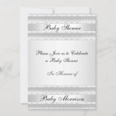 ホワイトスイートベビーシャワーパーティの招待状 招待状 (正面)