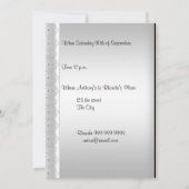 ホワイトスイートベビーシャワーパーティの招待状 招待状 (裏面)