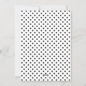 ホワイトスイート水玉模様ホリデーフォトフラットカード シーズンカード (裏面)