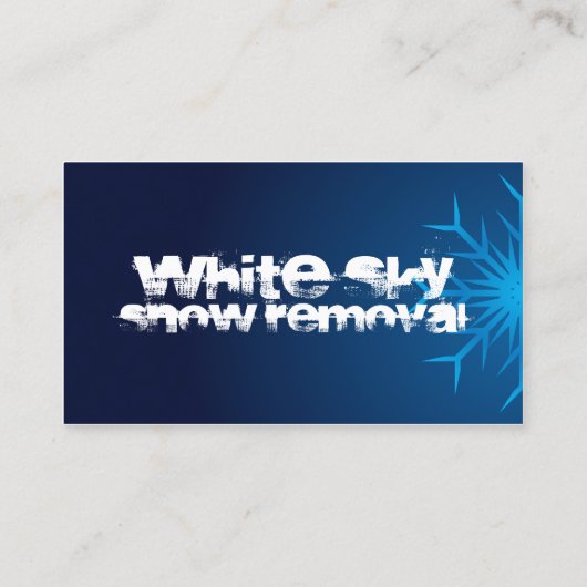 ホワイトスカイ除雪 名刺 (裏面)