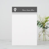 ホワイトスカル 便箋 (スタンド正面)