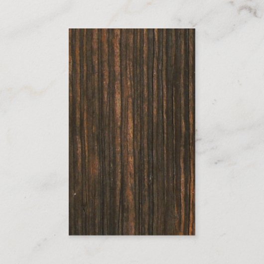 ホワイトスキレット素朴ウッドレストランカテラー 名刺 (裏面)