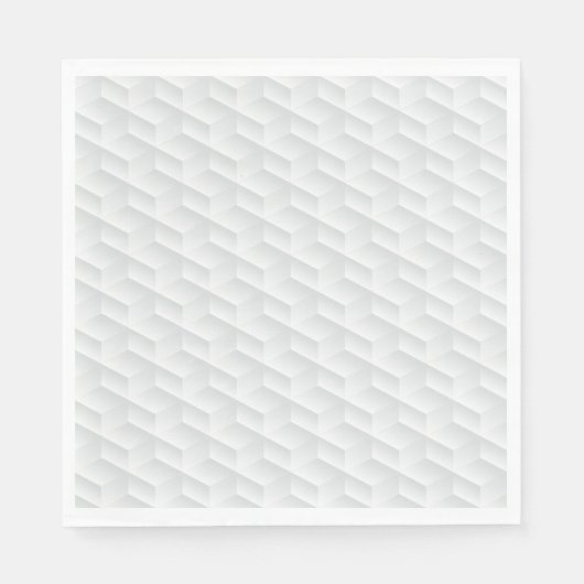 ホワイトスクエアエンボス スタンダードランチョンナプキン (正面)