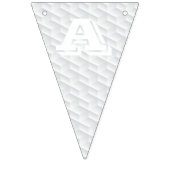 ホワイトスクエアエンボス バンティングフラッグ (第3の旗)