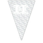 ホワイトスクエアエンボス バンティングフラッグ (第2の旗)