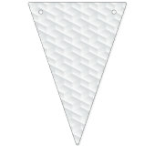 ホワイトスクエアエンボス バンティングフラッグ (第1の旗)