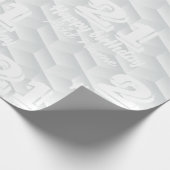 ホワイトスクエアエンボス ラッピングペーパー (角)