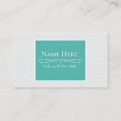 ホワイトスクエアエンボス 名刺 (正面)