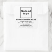 ホワイトスクエアステッカーのビジネスブランド スクエアシール (バッグ)