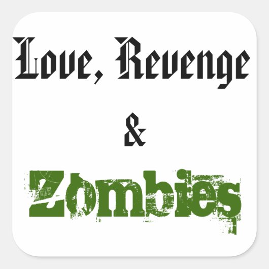 ホワイトスクエアステッカー スクエアシール (正面)