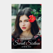 ホワイトスクエレガントリプトSweet sixteen写真 アクリルサイン (正面)