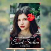 ホワイトスクエレガントリプトSweet sixteen写真 アクリルサイン (ニュートラル)