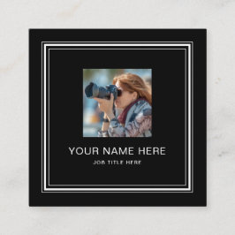 ホワイトスククラシックリプト付きブラック通話カード コーリングカード