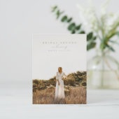 ホワイトスクモダンリットフォトブライダルブランチ招待状 (スタンド正面)