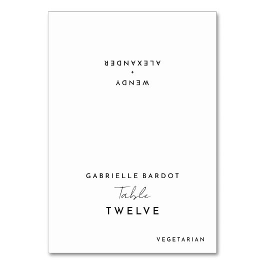 ホワイトスクモダンリッ結婚トの折り畳み可能座席表 テーブルナンバー (正面)