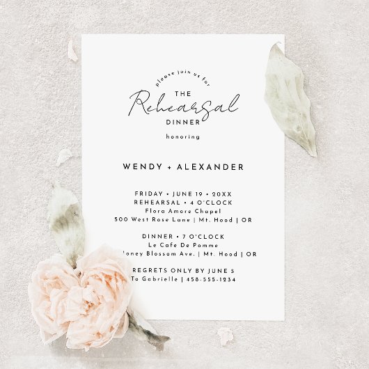 ホワイトスクモダンリハ結婚ーサルディナー 招待状