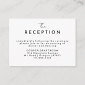 ホワイトスクモダンリプト式披露宴 エンクロージャーカード (正面)