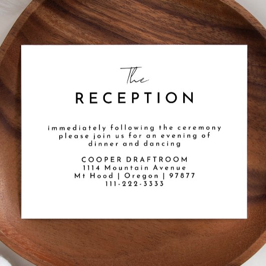 ホワイトスクモダンリプト式披露宴 エンクロージャーカード