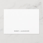 ホワイトスクモダンリ結婚プトの詳細 エンクロージャーカード (裏面)