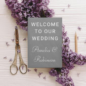 ホワイトスクリプスタイリッシュトのカスタムウェディングへようこそ ウィンドウサイン