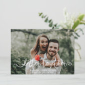 ホワイトスクリプト写真オーバーレイの改善 サンキューカード (スタンド正面)