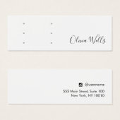 ホワイトスクリプト3ペアのスタッドの耳穴 (正面&裏面)