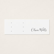 ホワイトスクリプト3ペアのスタッドの耳穴