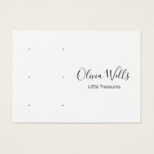 ホワイトスクリプト3ペアのスタッドの耳穴