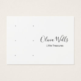 ホワイトスクリプト3ペアのスタッドの耳穴