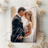 ホワイトスクリプメリートと写真結婚したのクリスマス シーズンカード