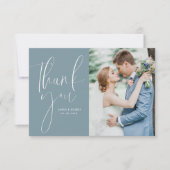 ホワイトスク結婚リッ感謝していトのユニットカード サンキューカード (正面)