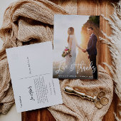 ホワイトスク結婚リッ感謝していトのユニットカード ポストカード