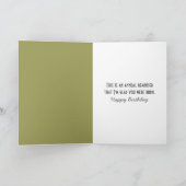 ホワイトスコティッシュハイランドカーフ誕生日 カード (内部)