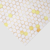 ホワイトスタイリッシュ金ゴールドハニカム 薄葉紙 (詳細)