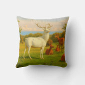 ホワイトスタグディアオープンフィールド自然野生生物 クッション (裏面)