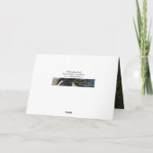 ホワイトスタリオンのプライド – 馬のグリーティングカード カード (裏面)