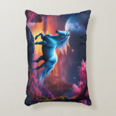 ホワイトスタリオンファンタジーピンクガーデン アクセントクッション (正面(垂直))