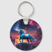 ホワイトスタリオンファンタジーピンクガーデン キーホルダー (正面)