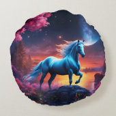 ホワイトスタリオンファンタジーピンクガーデン ラウンドクッション (裏面)