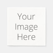 ホワイトスタンダードなカクテル紙ナプキンの作成 スタンダードカクテルナプキン (正面)