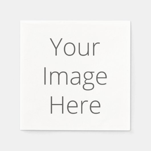 ホワイトスタンダードなカクテル紙ナプキンの作成 スタンダードカクテルナプキン (正面)