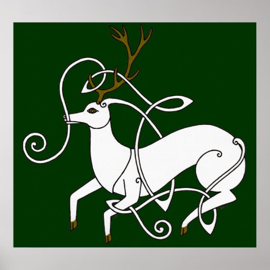 ホワイトスタンプリント ポスター (正面)