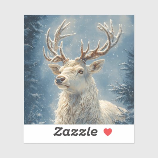 ホワイトスタンポートレートミスティカルウィンターアート シール (シート)