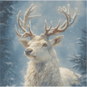 ホワイトスタンポートレートミスティカルウィンターアート シール (正面)