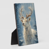 ホワイトスタンポートレートミスティカルウィンターアート フォトプラーク (側面)